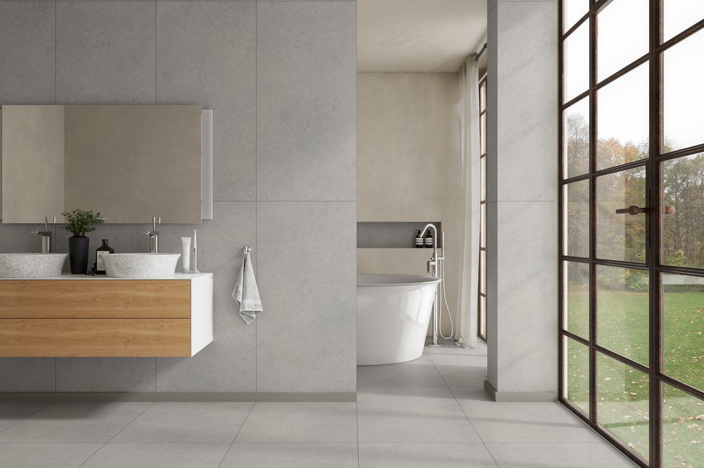 Керамогранит "Ennface" 600*1200 Gravel Smoke Flex Матовый Серый — купить в Костроме