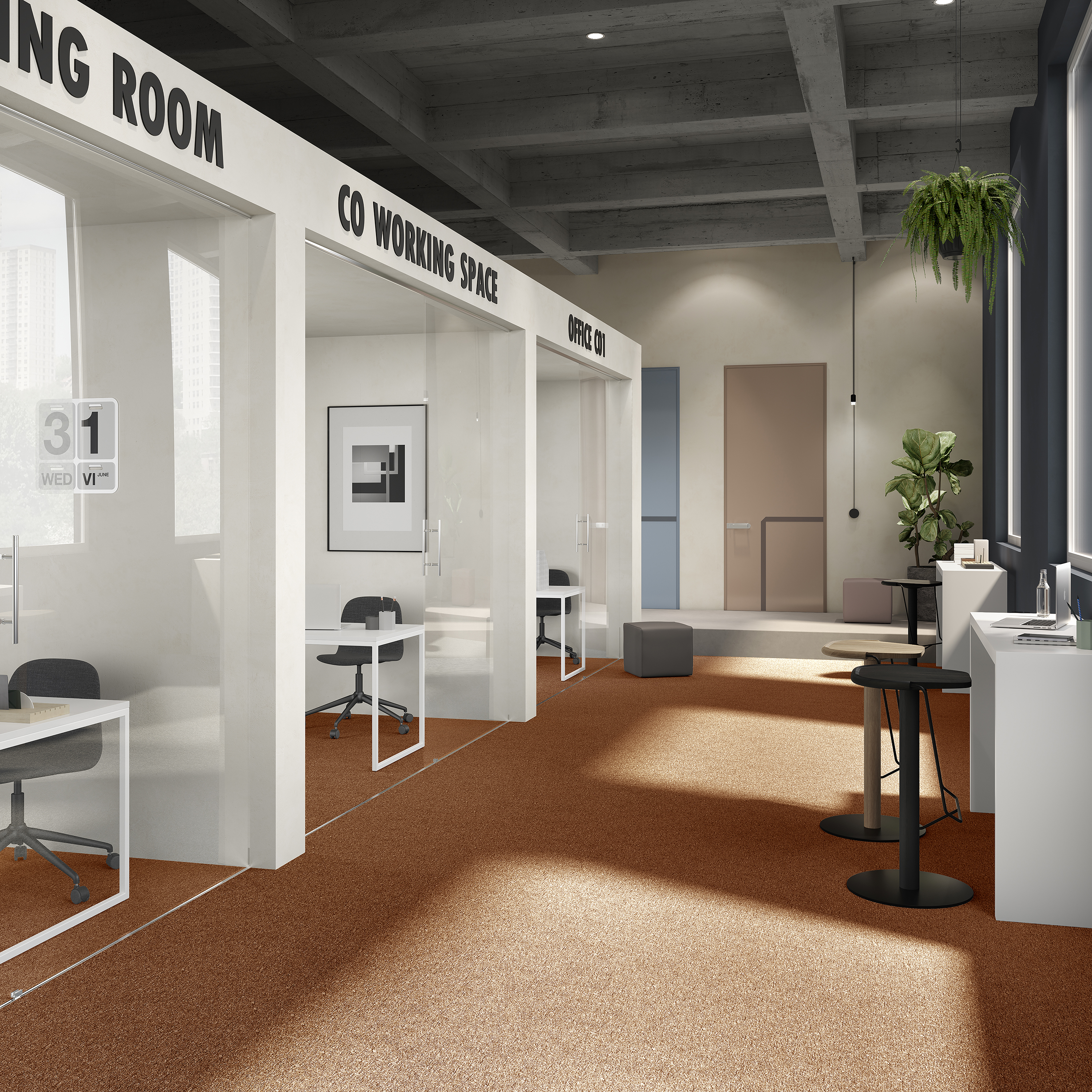 Ковровая плитка Medusa Tile 84 (500*500*5 мм) — купить в Костроме