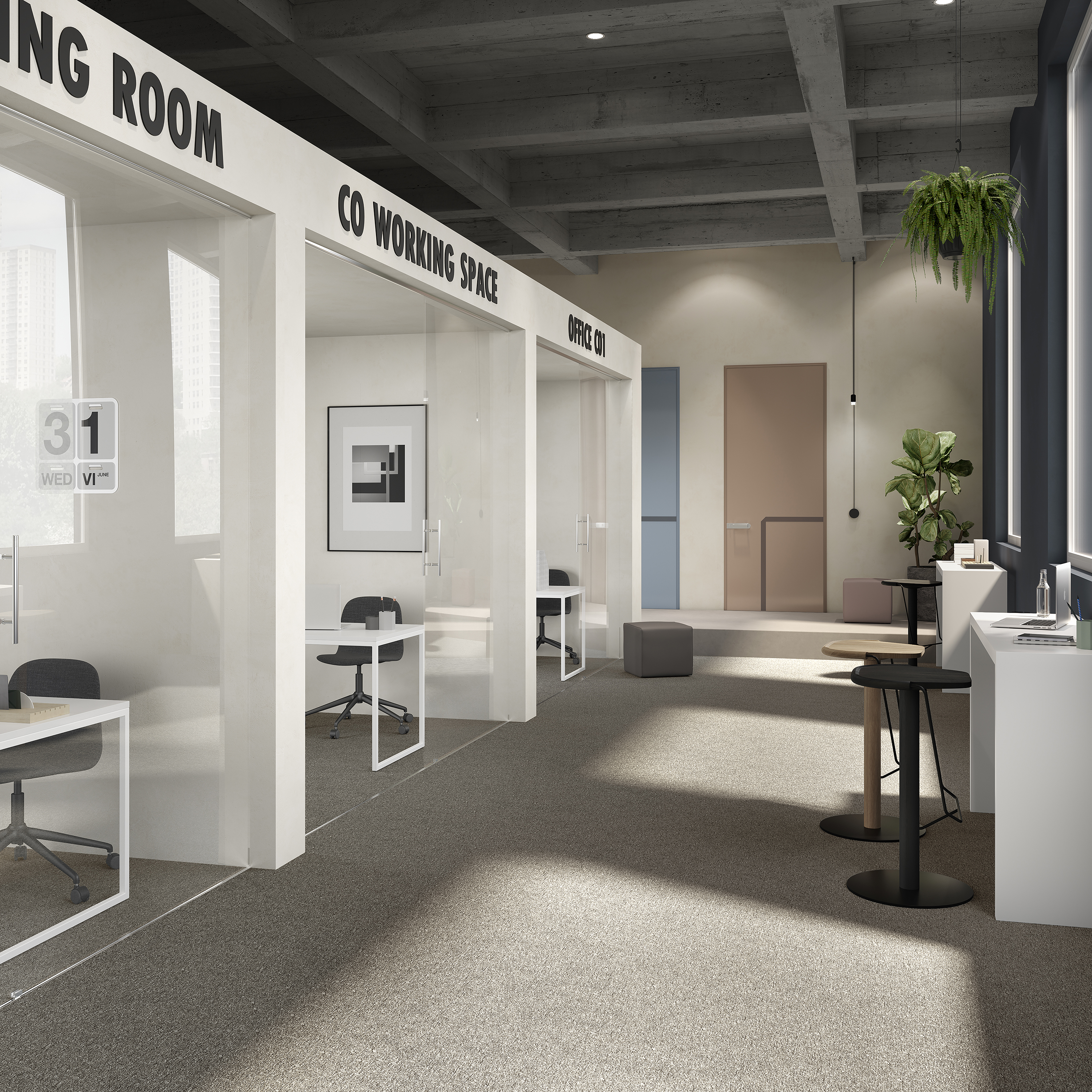 Ковровая плитка Medusa Tile 40 (500*500*5 мм) — купить в Костроме