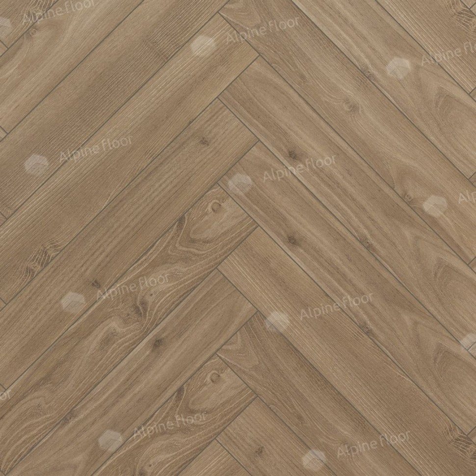 Ламинат "Alpine Floor" Herringbone 12 Дуб Калабрия (600*100*12 мм) — купить в Костроме