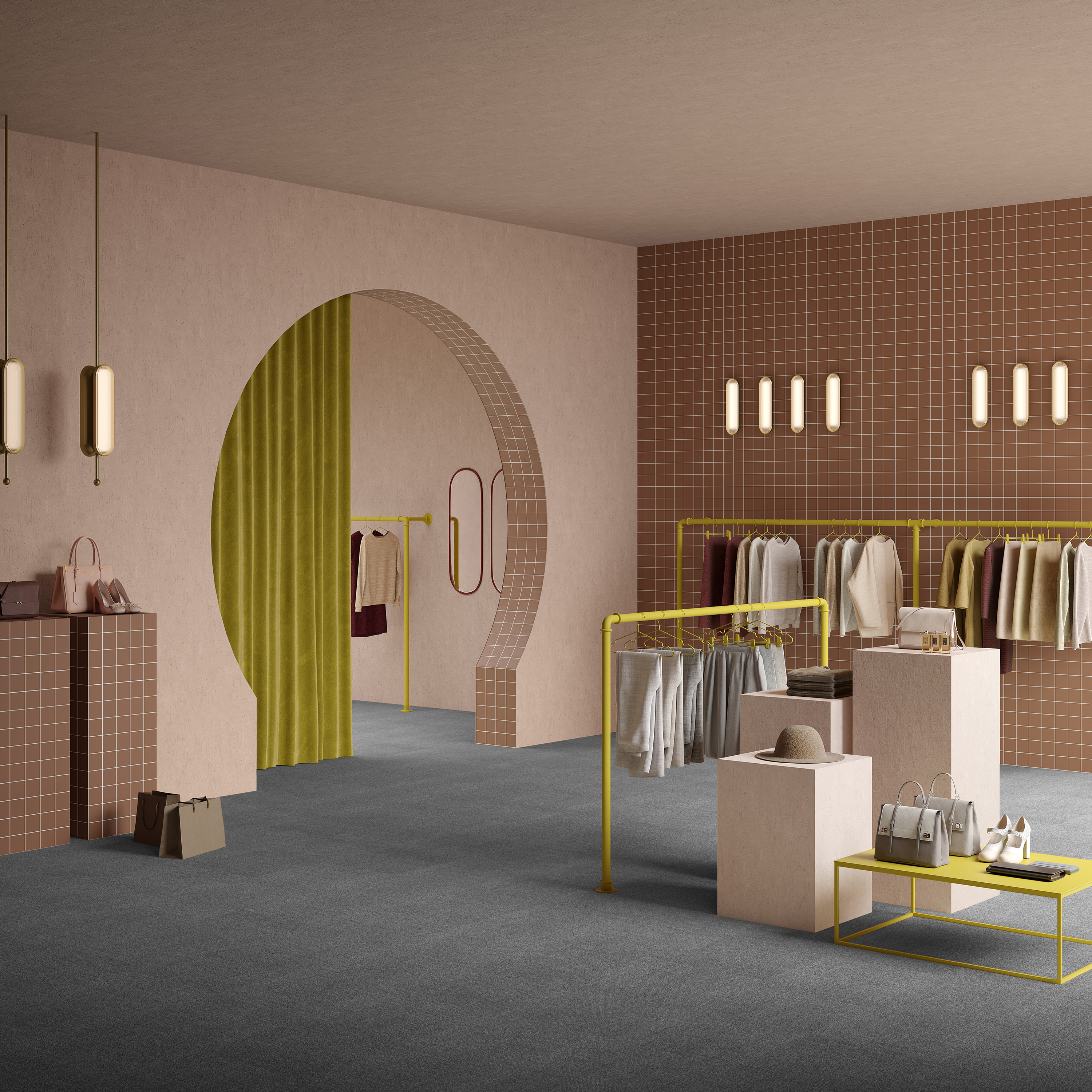 Ковровая плитка Mantra Tile 97 (500*500*6 мм) — купить в Костроме