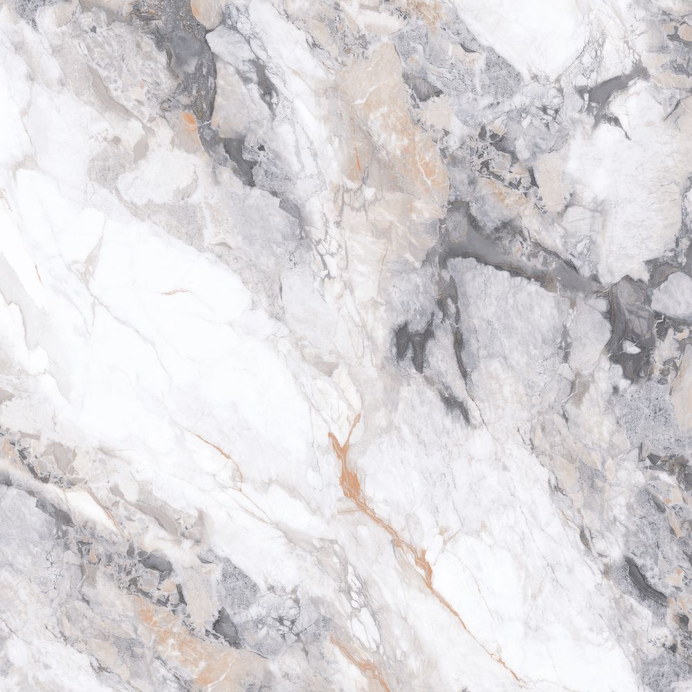 Керамогранит Lande 600x600 камень бело-коричнево-черный матовый — купить в Костроме