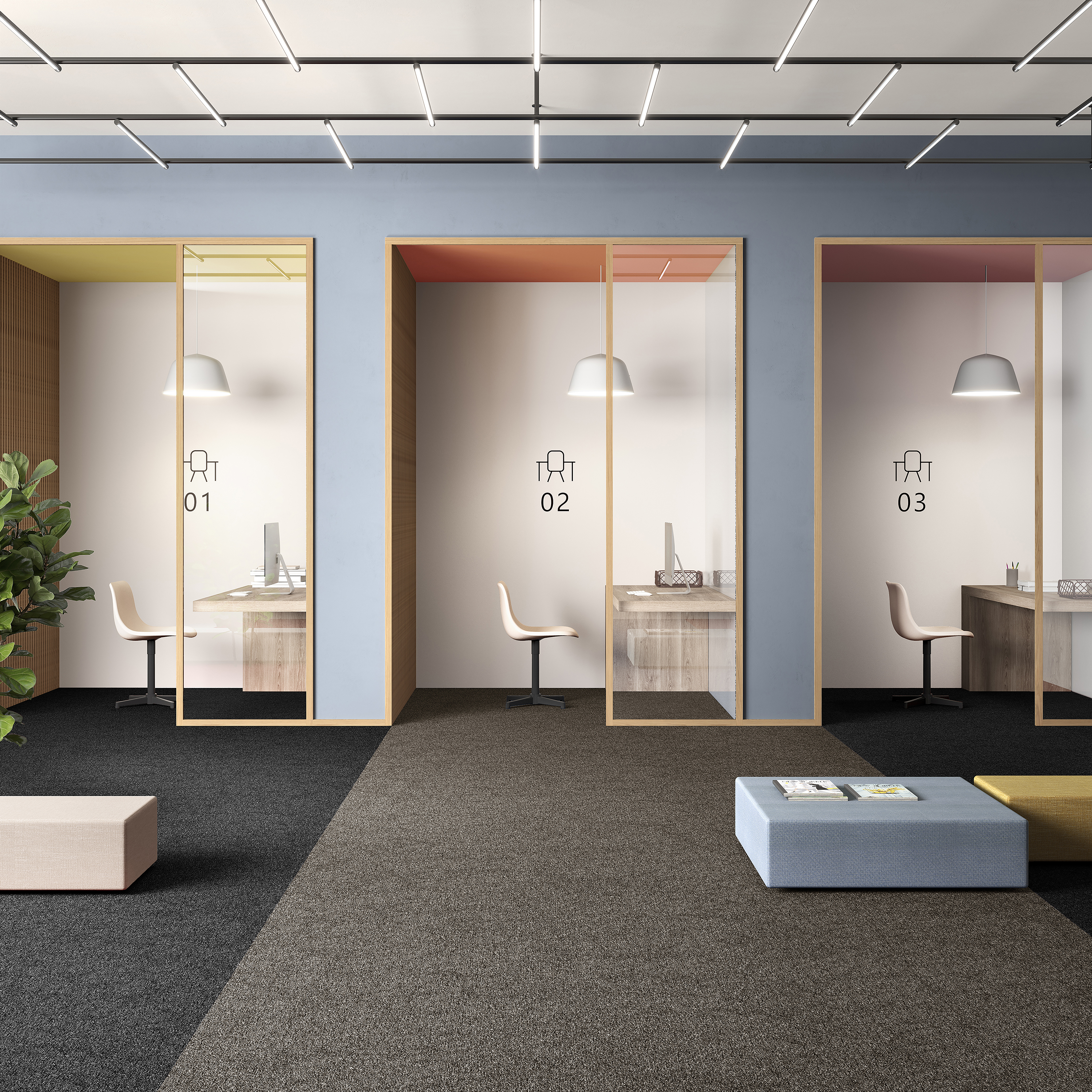 Ковровая плитка Medusa Tile 43 (500*500*5 мм) — купить в Костроме