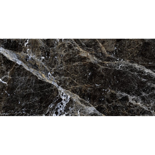 Керамогранит "Gresse" 600*1200 Simbel Carbon Чёрно-белый Мрамор — купить в Костроме