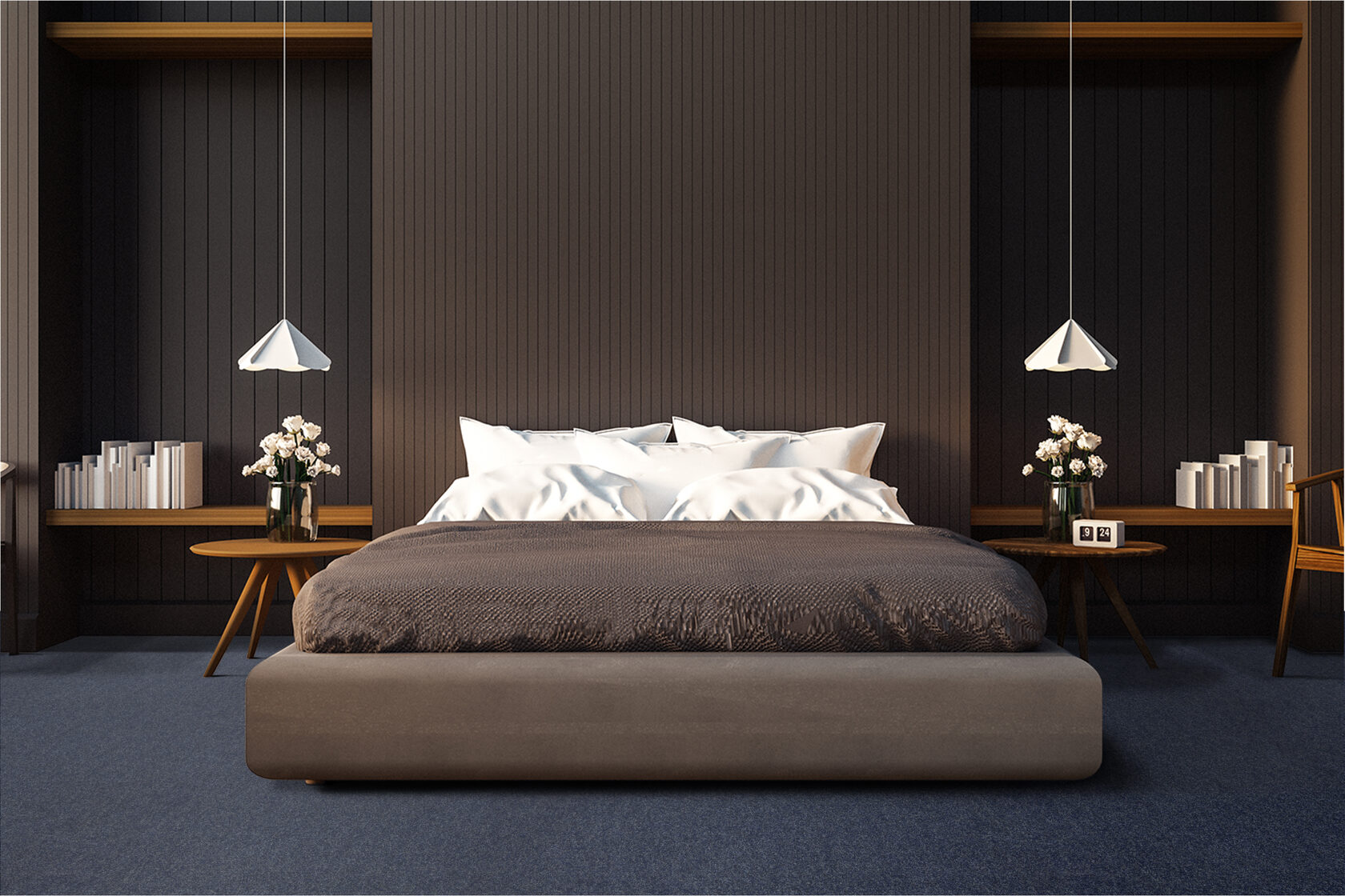 Ковровое покрытие "Bonkeel" Color Rib Blue Bottle 78 (ширина 1м/3м/4м) — купить в Костроме