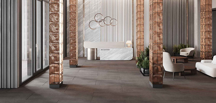 Плинтус "Estima" Cave (600*70 мм) Серый — купить в Костроме